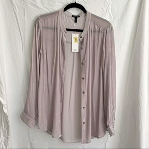 NWT Eileen Fisher Velvet Button Up | Medium